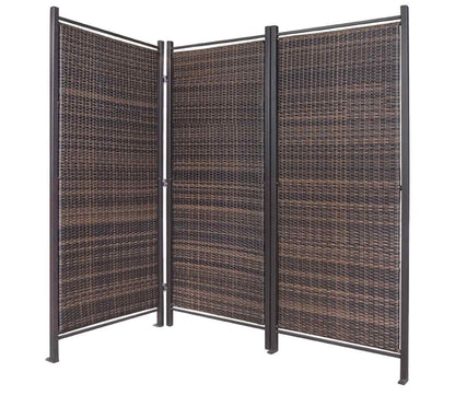 Folding Outdoor Wicker Partition