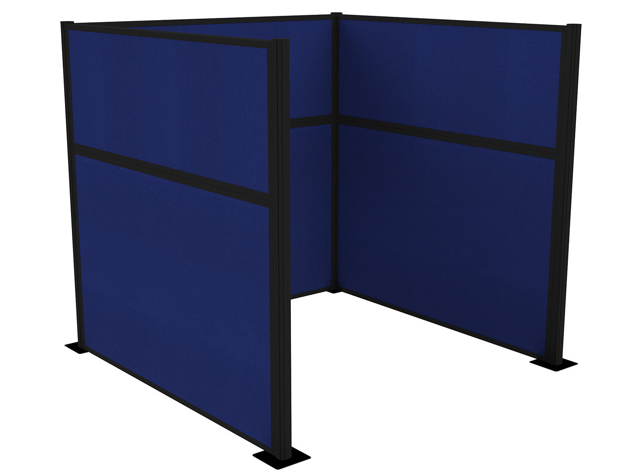 Portable Acoustic Cubicle Partition Kit, U-Shape | Hush Panel