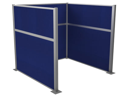 Portable Acoustic Cubicle Partition Kit, U-Shape | Hush Panel