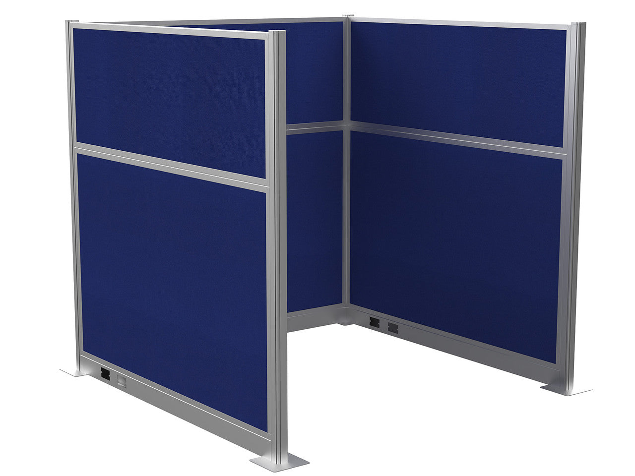 Portable Acoustic Cubicle Partition Kit, U-Shape | Hush Panel