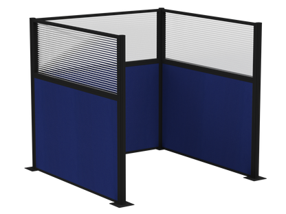 Portable Acoustic Cubicle Partition Kit, U-Shape | Hush Panel