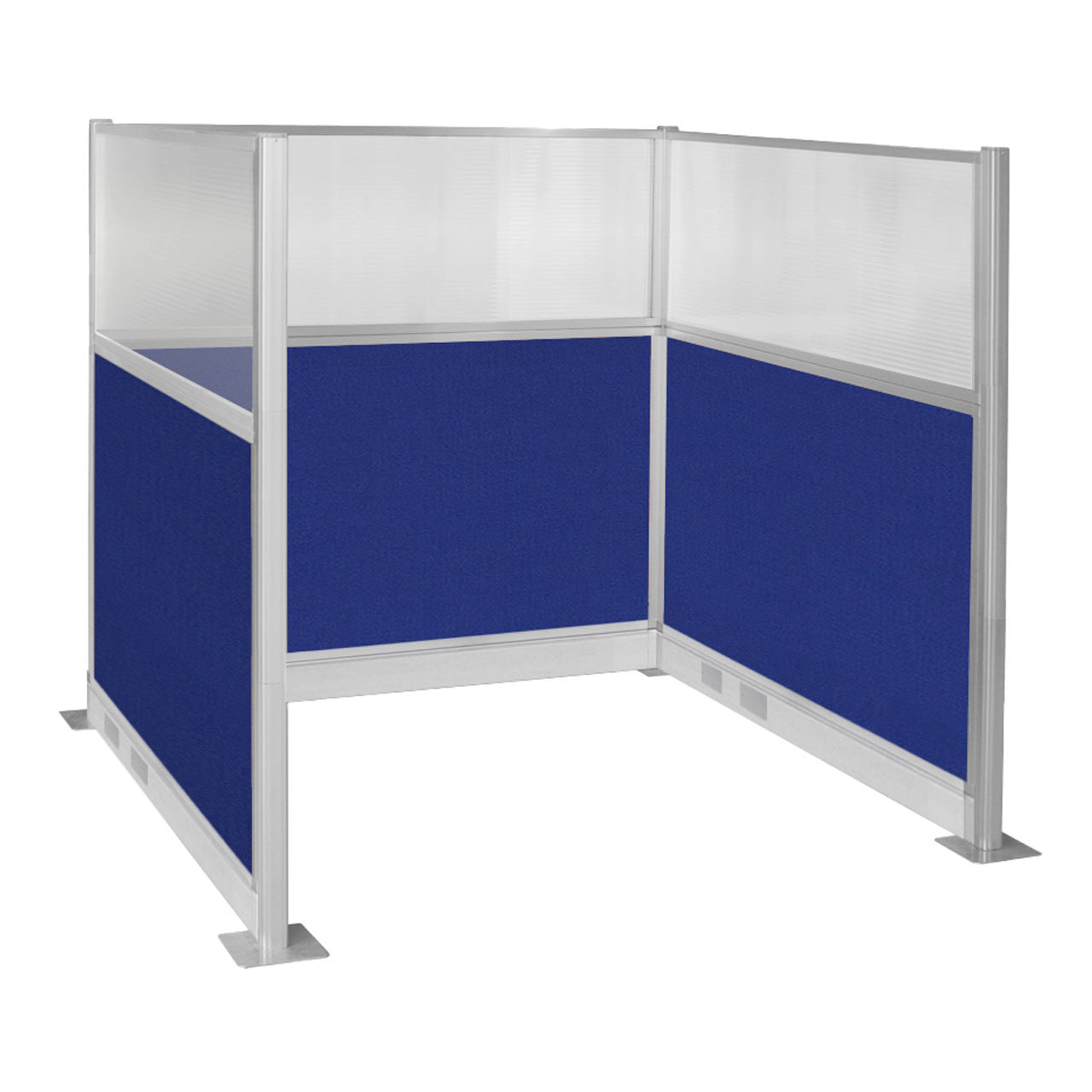 Portable Acoustic Cubicle Partition Kit, U-Shape | Hush Panel