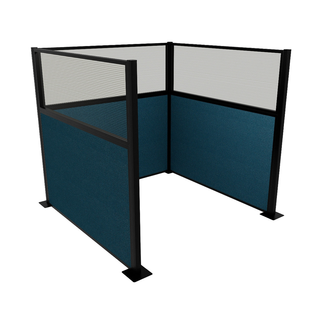 Portable Acoustic Cubicle Partition Kit, U-Shape | Hush Panel