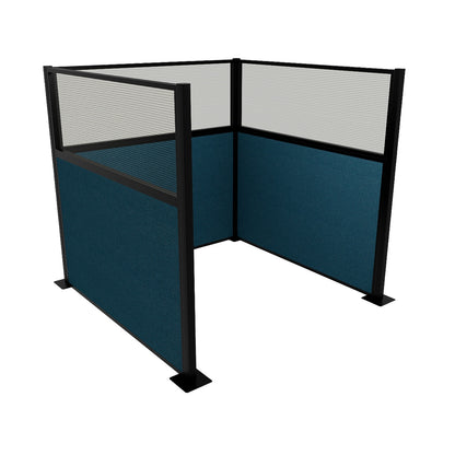 Portable Acoustic Cubicle Partition Kit, U-Shape | Hush Panel