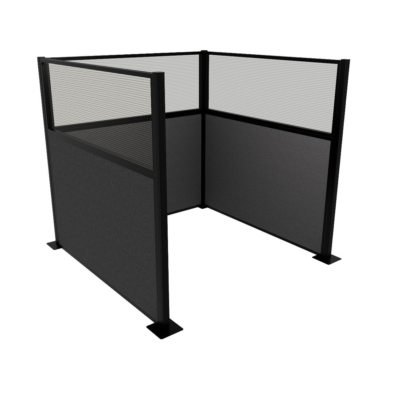 Portable Acoustic Cubicle Partition Kit, U-Shape | Hush Panel
