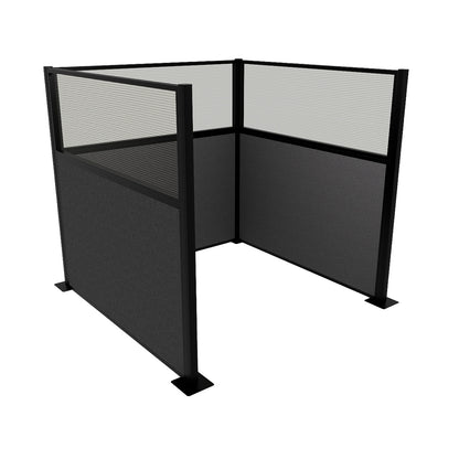 Portable Acoustic Cubicle Partition Kit, U-Shape | Hush Panel