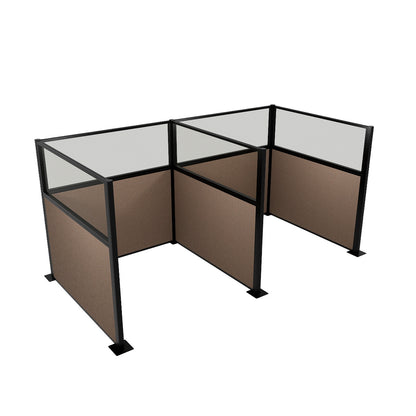 Portable Acoustic Cubicle Partition Kit, H or W Shape | Hush Panel