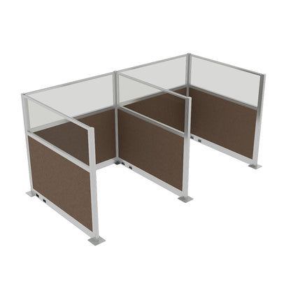 Portable Acoustic Cubicle Partition Kit, H or W Shape | Hush Panel