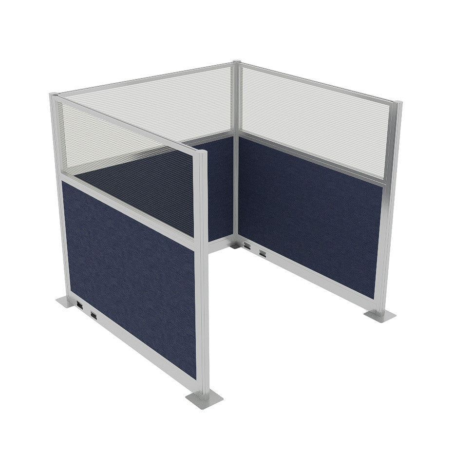 Portable Acoustic Cubicle Partition Kit, U-Shape | Hush Panel