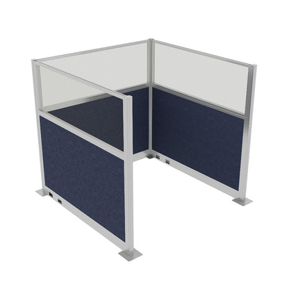 Portable Acoustic Cubicle Partition Kit, U-Shape | Hush Panel
