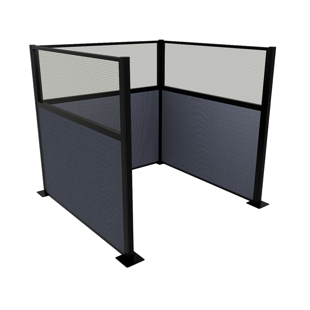 Portable Acoustic Cubicle Partition Kit, U-Shape | Hush Panel