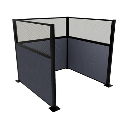 Portable Acoustic Cubicle Partition Kit, U-Shape | Hush Panel