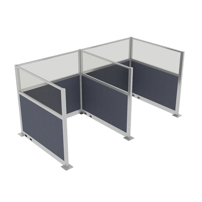 Portable Acoustic Cubicle Partition Kit, H or W Shape | Hush Panel