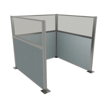 Portable Acoustic Cubicle Partition Kit, U-Shape | Hush Panel