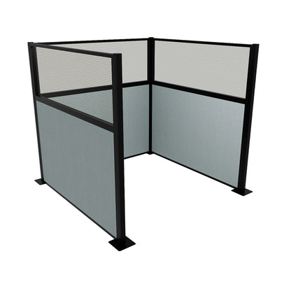 Portable Acoustic Cubicle Partition Kit, U-Shape | Hush Panel