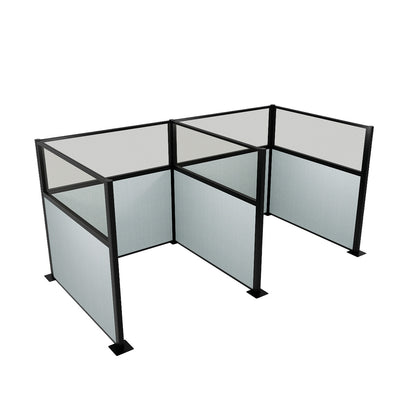 Portable Acoustic Cubicle Partition Kit, H or W Shape | Hush Panel