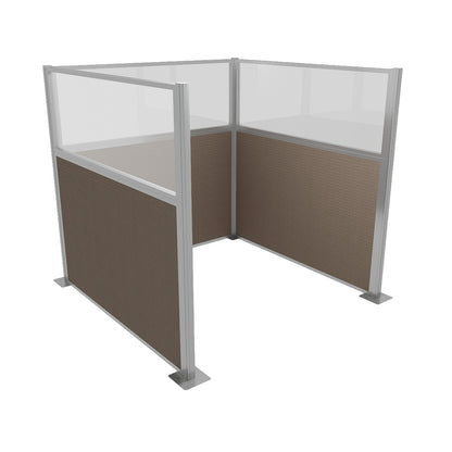 Portable Acoustic Cubicle Partition Kit, U-Shape | Hush Panel