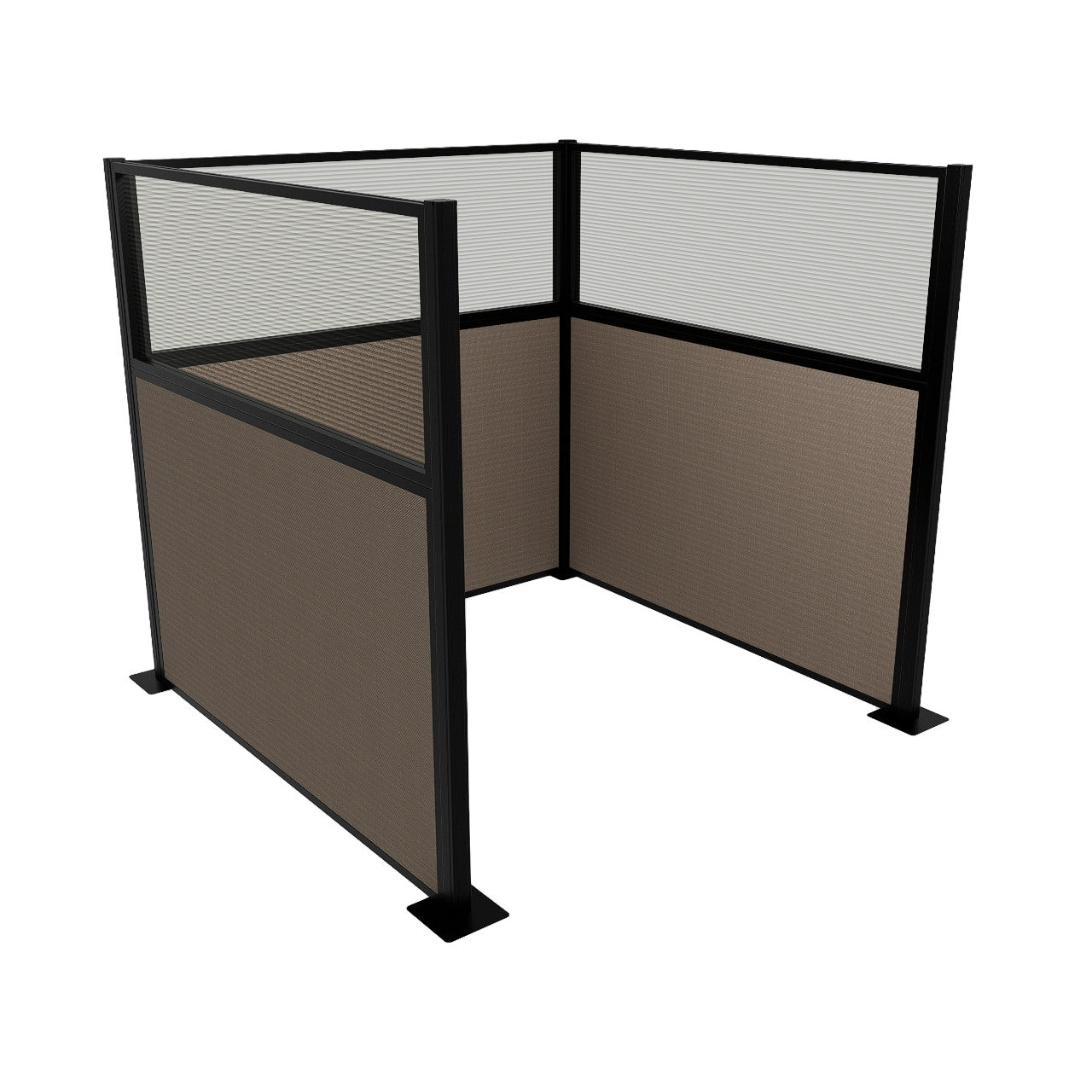 Portable Acoustic Cubicle Partition Kit, U-Shape | Hush Panel