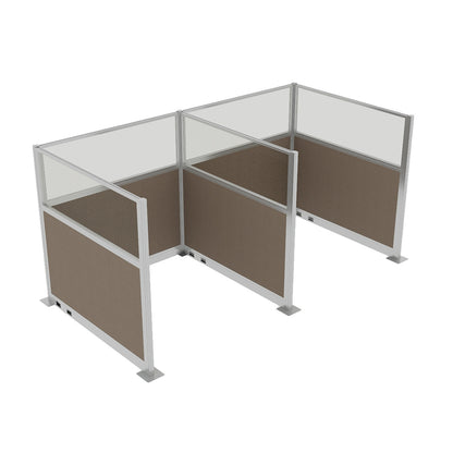 Portable Acoustic Cubicle Partition Kit, H or W Shape | Hush Panel