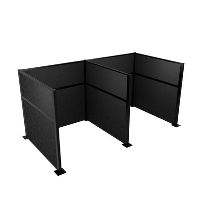 Portable Acoustic Cubicle Partition Kit, H or W Shape | Hush Panel