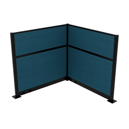 Portable Acoustic Cubicle Partition Kit, L-Shape | Hush Panel