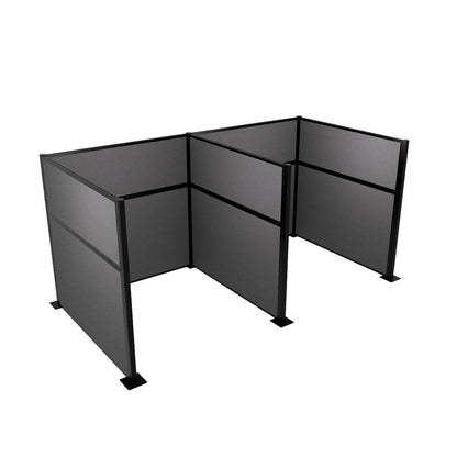 Portable Acoustic Cubicle Partition Kit, H or W Shape | Hush Panel