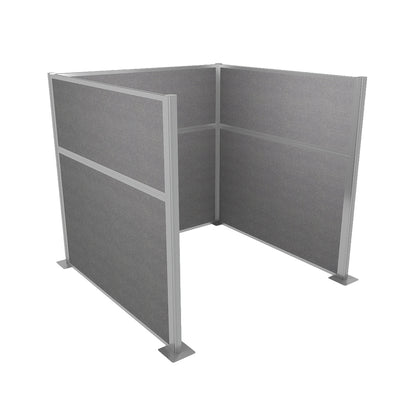 Portable Acoustic Cubicle Partition Kit, U-Shape | Hush Panel