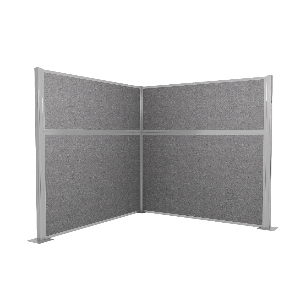 Portable Acoustic Cubicle Partition Kit, L-Shape | Hush Panel