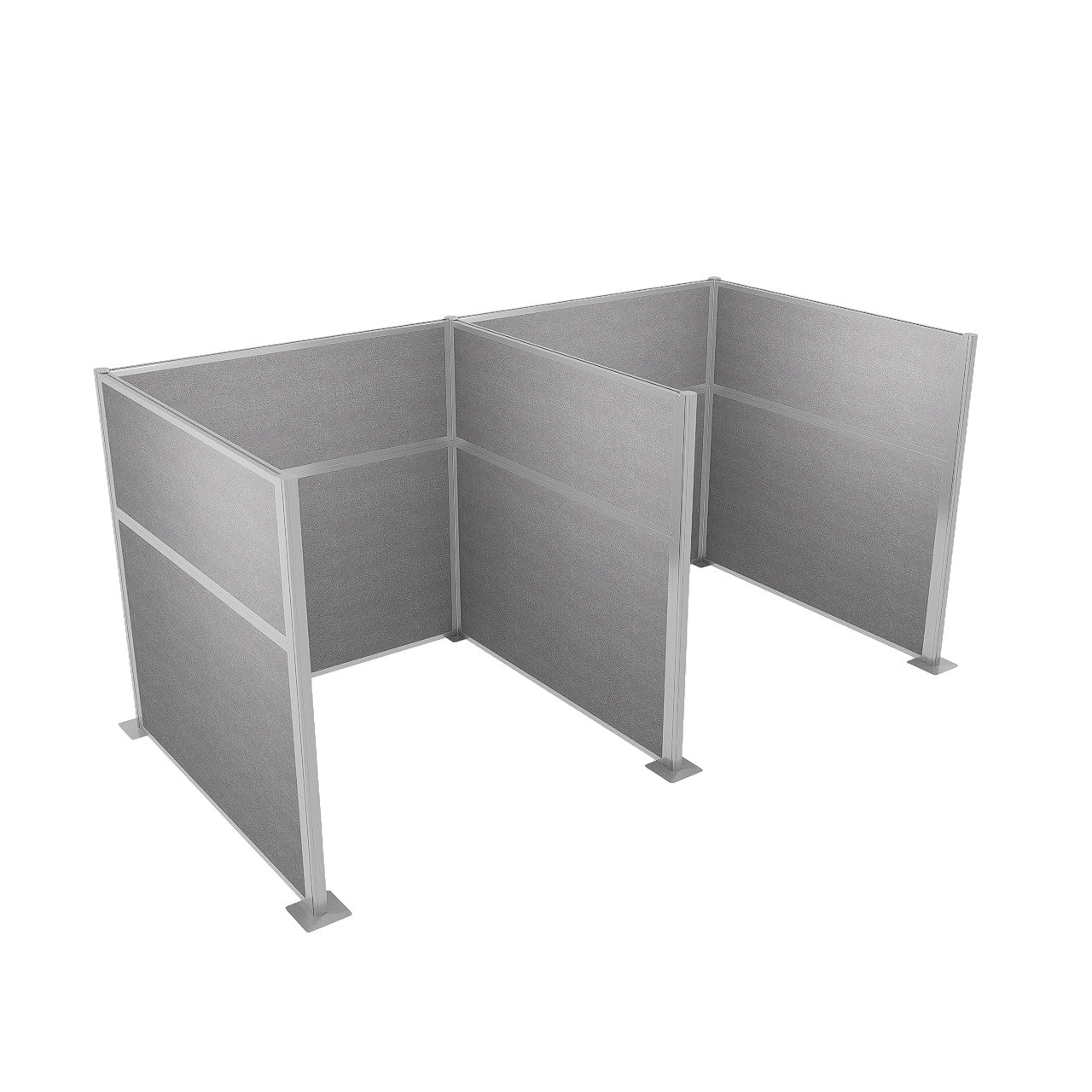 Portable Acoustic Cubicle Partition Kit, H or W Shape | Hush Panel
