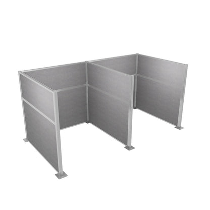 Portable Acoustic Cubicle Partition Kit, H or W Shape | Hush Panel