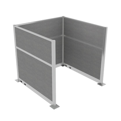 Portable Acoustic Cubicle Partition Kit, U-Shape | Hush Panel