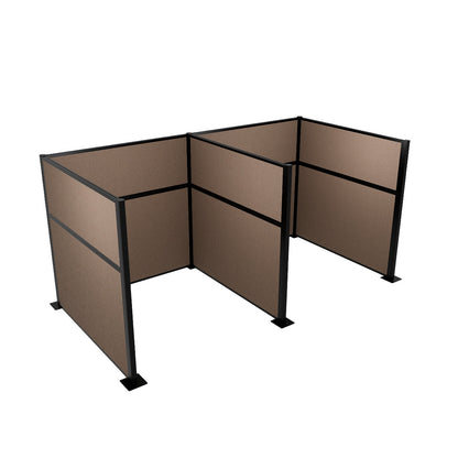 Portable Acoustic Cubicle Partition Kit, H or W Shape | Hush Panel