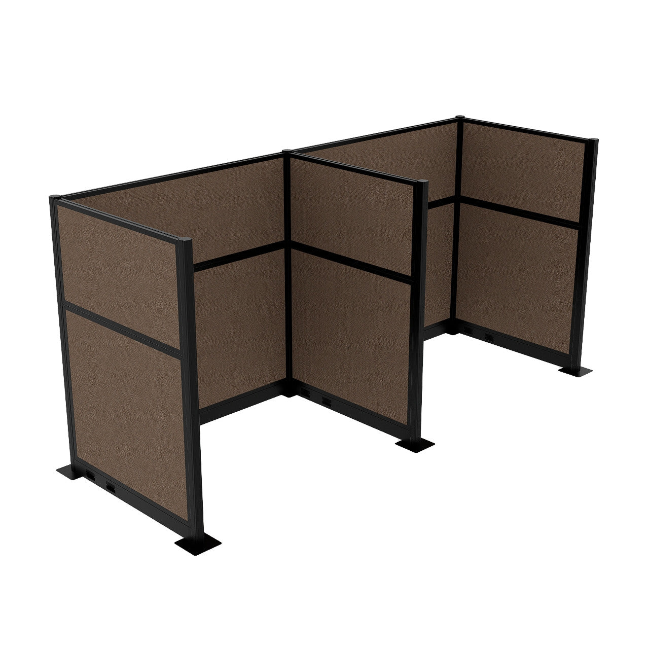 Portable Acoustic Cubicle Partition Kit, H or W Shape | Hush Panel