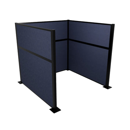 Portable Acoustic Cubicle Partition Kit, U-Shape | Hush Panel