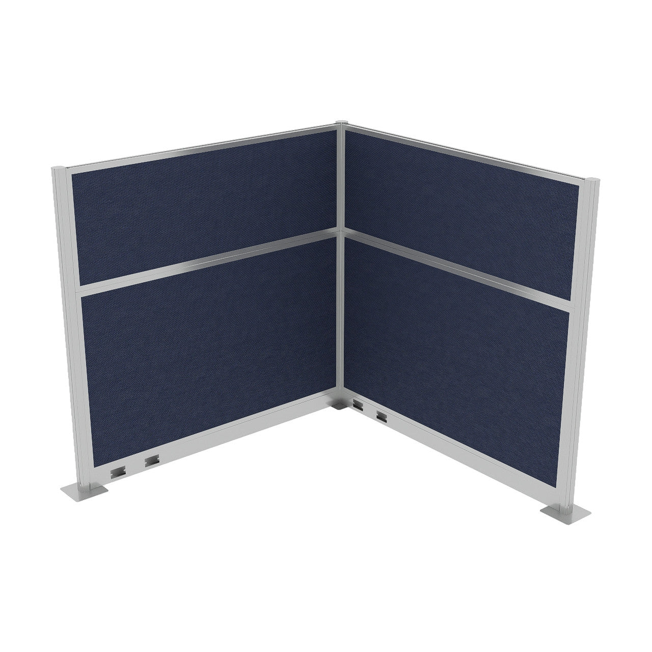 Portable Acoustic Cubicle Partition Kit, L-Shape | Hush Panel