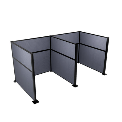 Portable Acoustic Cubicle Partition Kit, H or W Shape | Hush Panel