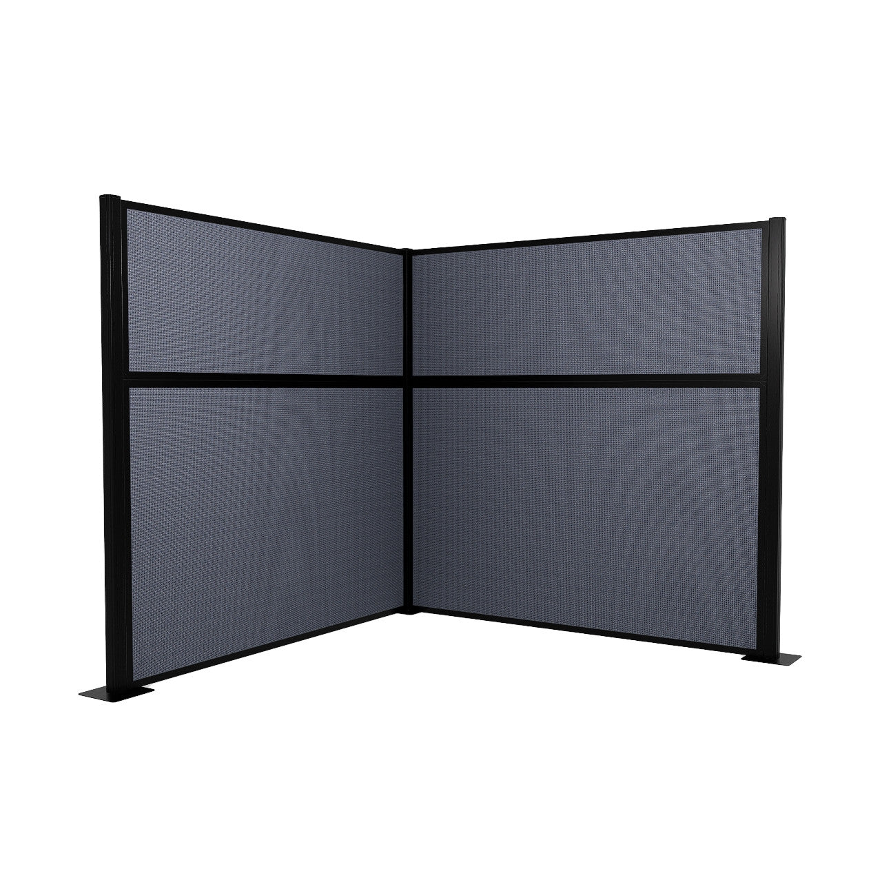 Portable Acoustic Cubicle Partition Kit, L-Shape | Hush Panel