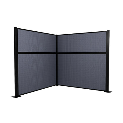 Portable Acoustic Cubicle Partition Kit, L-Shape | Hush Panel