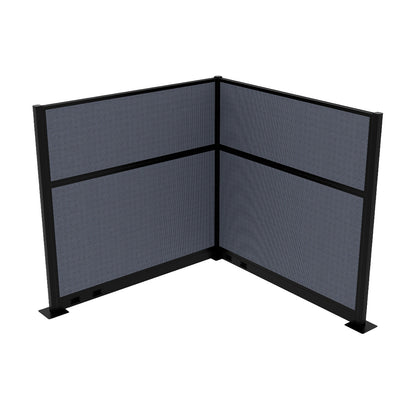 Portable Acoustic Cubicle Partition Kit, L-Shape | Hush Panel
