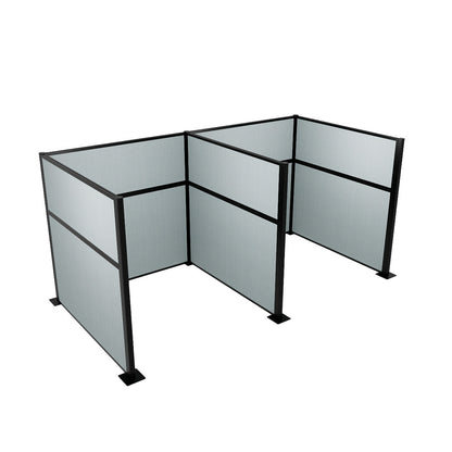 Portable Acoustic Cubicle Partition Kit, H or W Shape | Hush Panel