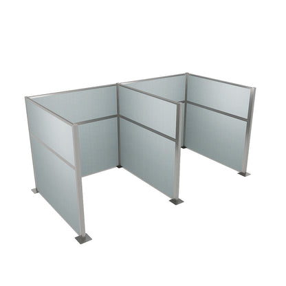 Portable Acoustic Cubicle Partition Kit, H or W Shape | Hush Panel
