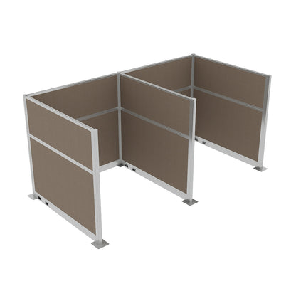 Portable Acoustic Cubicle Partition Kit, H or W Shape | Hush Panel