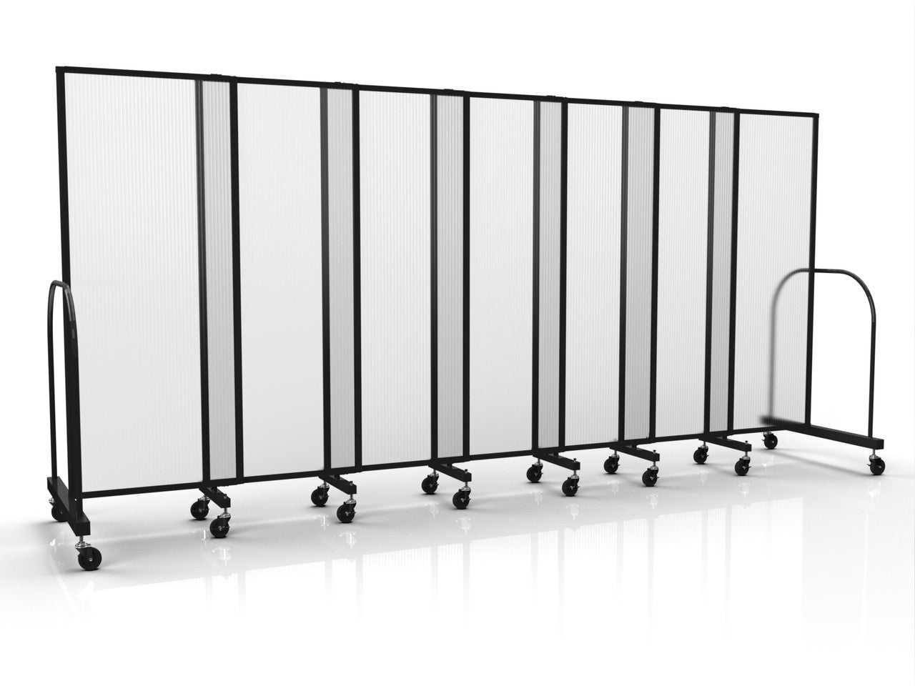 Straightflex Sliding Divider Freestanding - Polycarbonate