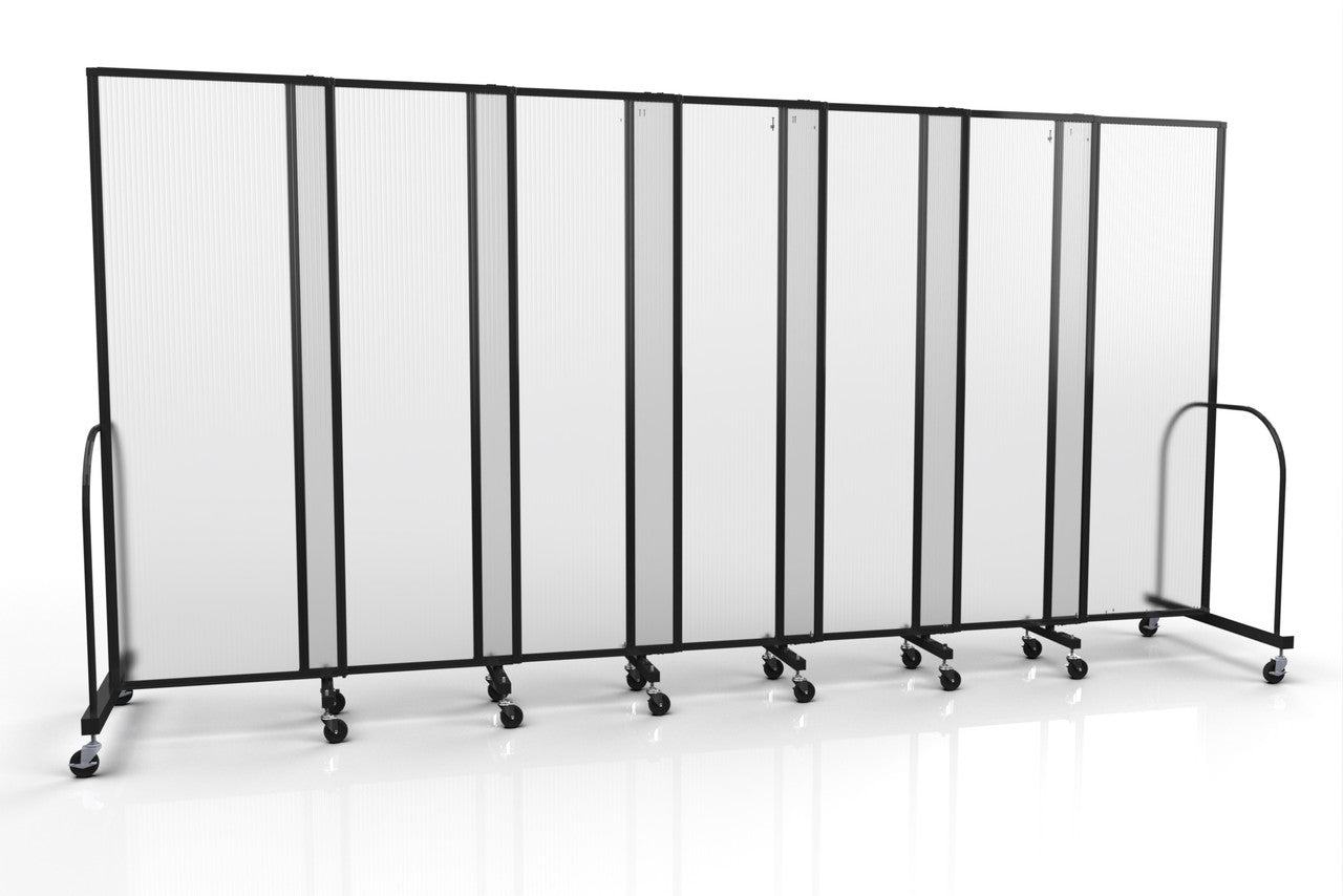 Straightflex Sliding Divider Freestanding - Polycarbonate