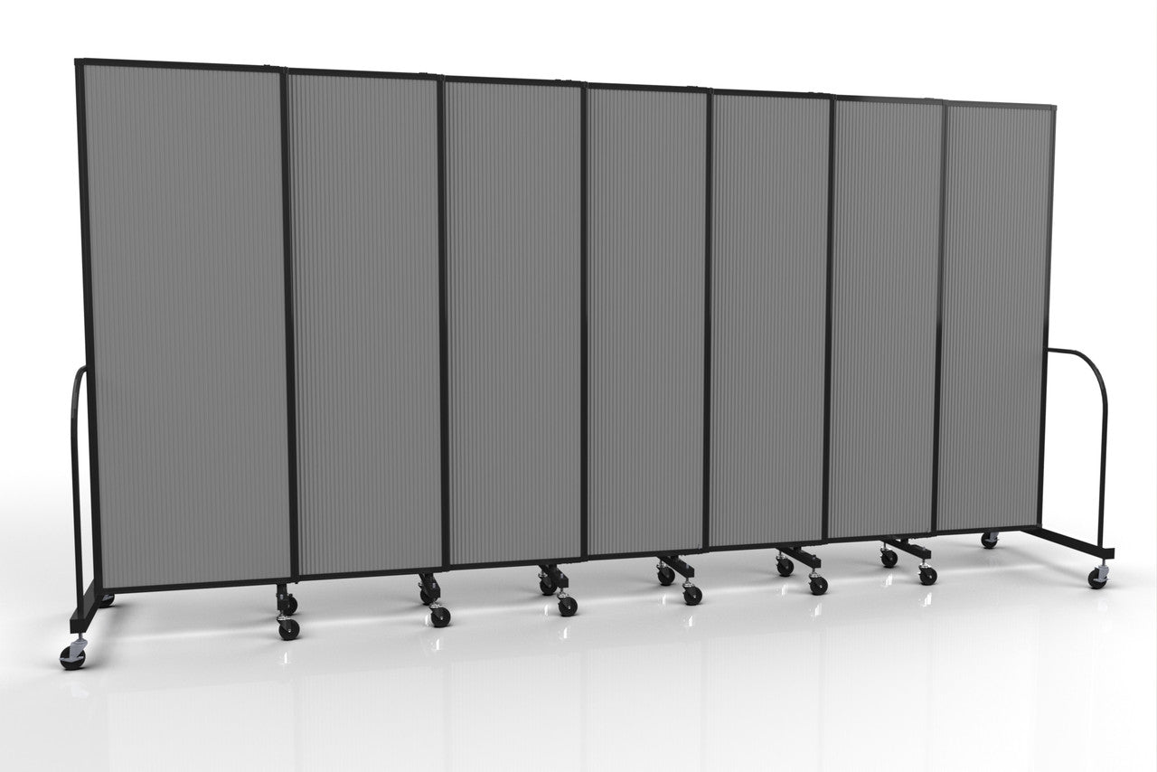 Straightflex Sliding Divider Freestanding - Polycarbonate