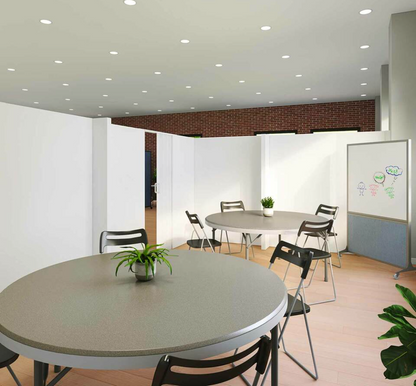 EverBlock White L-Shaped Wall Kit With Door- 6' x 10' x 7'