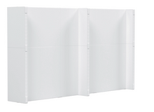 Load image into Gallery viewer, EverBlock White L-Shaped Wall Kit With Door- 8' x 8' x 7'