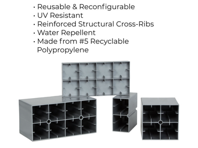EverBlock Simple Wall Kit- 7' high and multiple size options for width