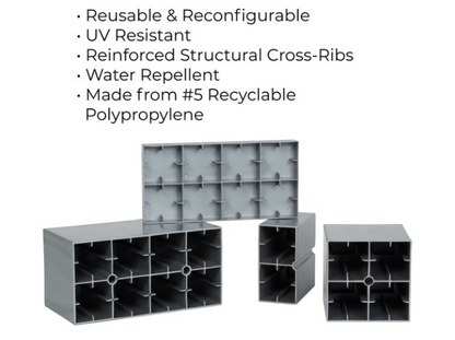EverBlock Simple Wall Kit- 7' high and multiple size options for width
