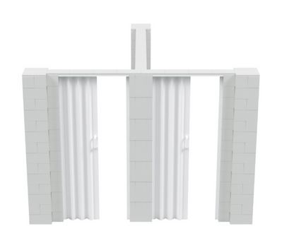 EverBlock® T-Shaped Wall Kit With Doors 7' high